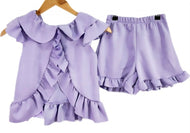 T238 - Frilled Back short set (2YR-12YR)