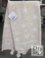 0803 - Beige Star Shawl