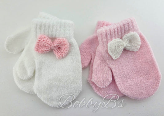 6174 - Baby Bow mitts