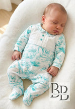 Load image into Gallery viewer, MSB2 - Mint  Safari babygrow