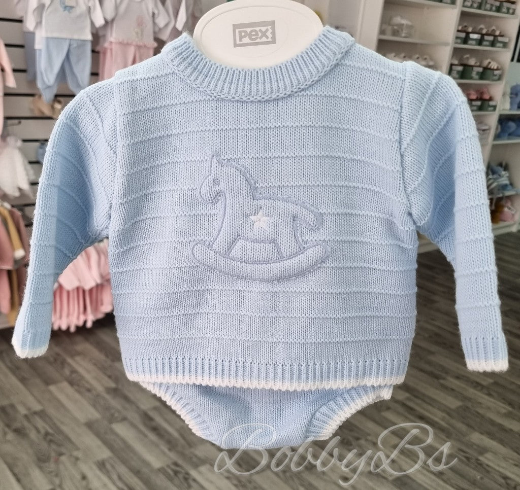 DANIEL - Knitted Blue Jam Pants