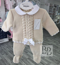 Load image into Gallery viewer, 1562 - Beige First Size 3PC Knitted set