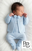 Load image into Gallery viewer, C7050 - Blue Pompom Knitted set