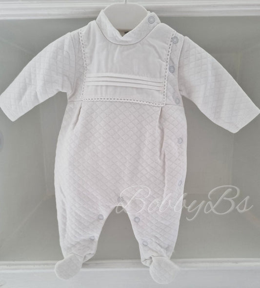 22115 - Luxury quilted babygrow