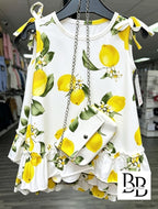 91/725 - Lemon Dress & Bag Set