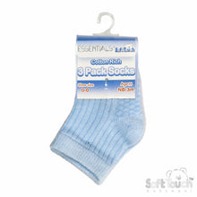 Load image into Gallery viewer, S82 - Three Pack Ankle Socks