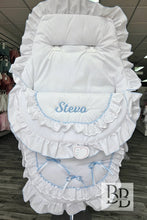 Load image into Gallery viewer, UCWF6- Universal White &amp; Blue cosytoes
