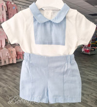 Load image into Gallery viewer, 471795 - White &amp; Blue Short set