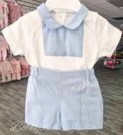 471795 - White & Blue Short set