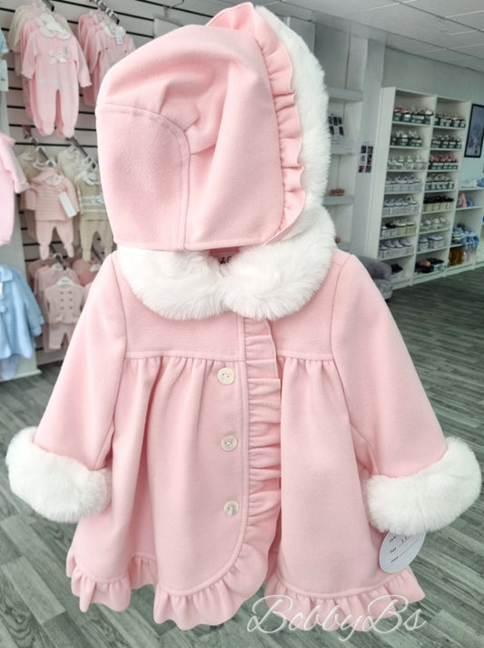 013164 - Sarah Louise Coat & Bonnet in pink