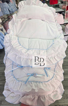 Load image into Gallery viewer, 8005 - White&amp;Blue Frilled Cosytoes