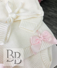 Load image into Gallery viewer, 26/121 - Ivory &amp; Pink 2PC Knitted set