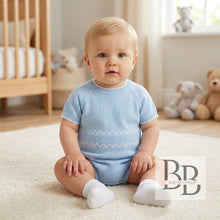 Load image into Gallery viewer, 1107  - Baby Blue Fine Knit Two Piece Set