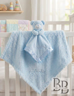 012 - Blue Personalised Blanket & Comforter set