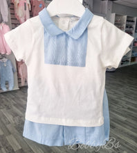 Load image into Gallery viewer, 471795 - White &amp; Blue Short set