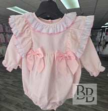 Load image into Gallery viewer, 2533 - Pink Frilled Bow Traditional romper