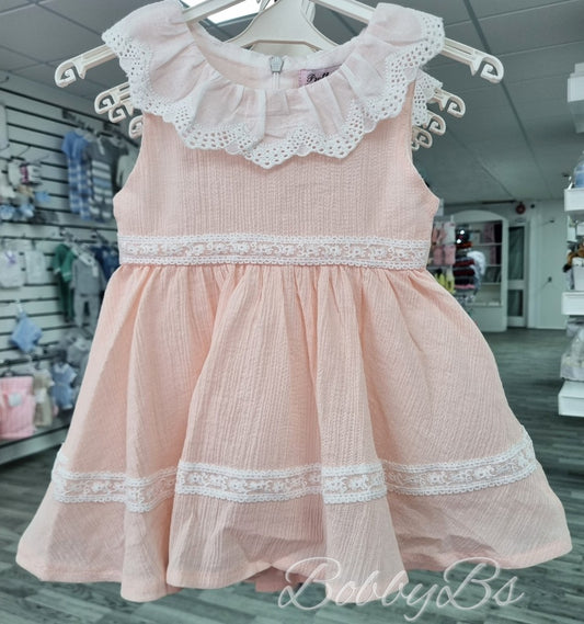 L1016 - Peach Lace dress