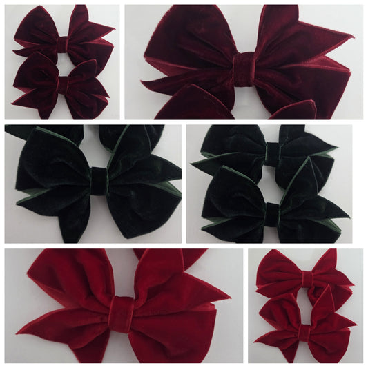 4Inch Velvet clips