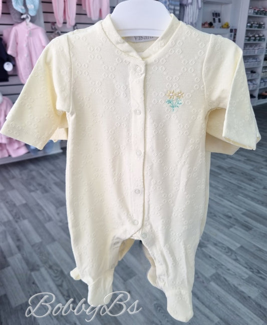 483403 - Lemon cotton babygrow