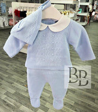 Load image into Gallery viewer, GINO - Baby Blue Knitted trouser set