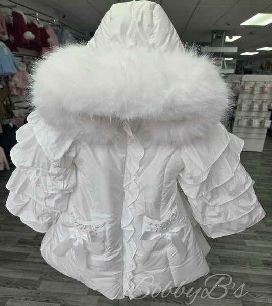 WMPP - White Fur trimmed coat