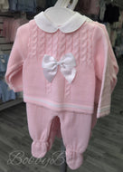 AK1 - Pink Knitted trouser set