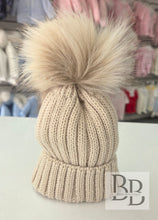 Load image into Gallery viewer, 4791 - Ribbed Single Pompom Hat