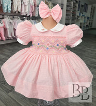 Load image into Gallery viewer, MSD2 - Pink Smocked dress