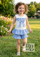 T289 -Sky Frilled Back short set (1YR-10YR)