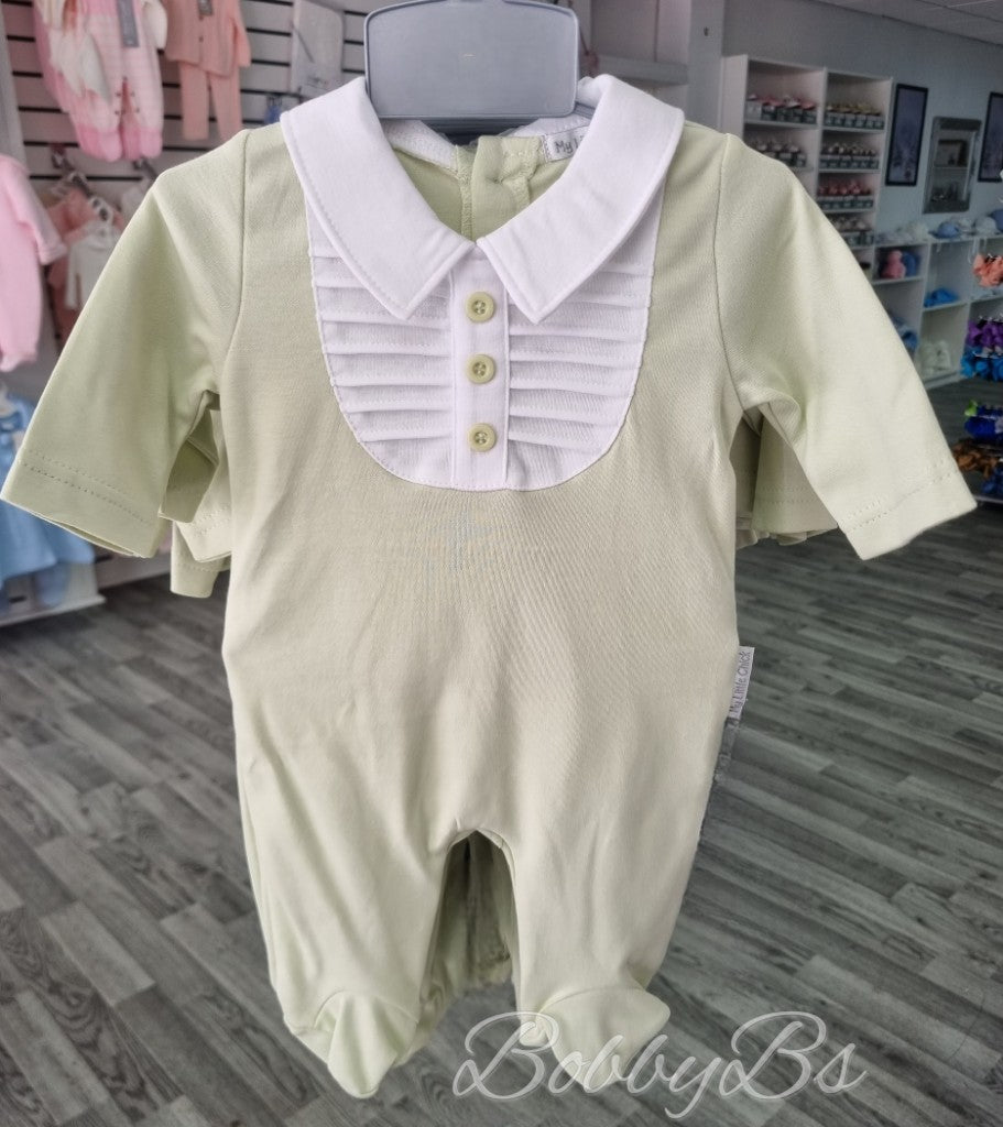 6237 - Sage Cotton babygrow