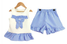 Load image into Gallery viewer, T289 -Sky Frilled Back short set (1YR-10YR)