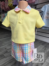 Load image into Gallery viewer, T176 - Lemon Checked Summer set