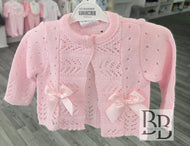 1009 - Pink Cotton Double cardigan