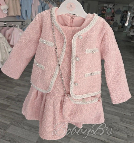 CW123 - Luxury Woven dress, jacket and bag set