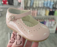 Emma - Pink MaryJane hardsole buckle shoe