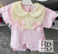 304 - Pink & Lemon Romper