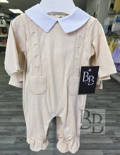 Load image into Gallery viewer, SG205 - Beige embroidered babygrow