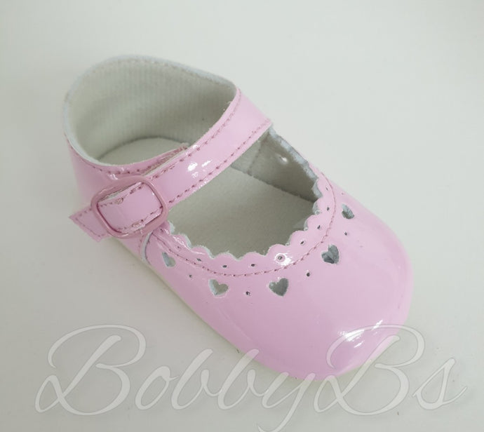 9409 ~ Pink Heart softsole shoe
