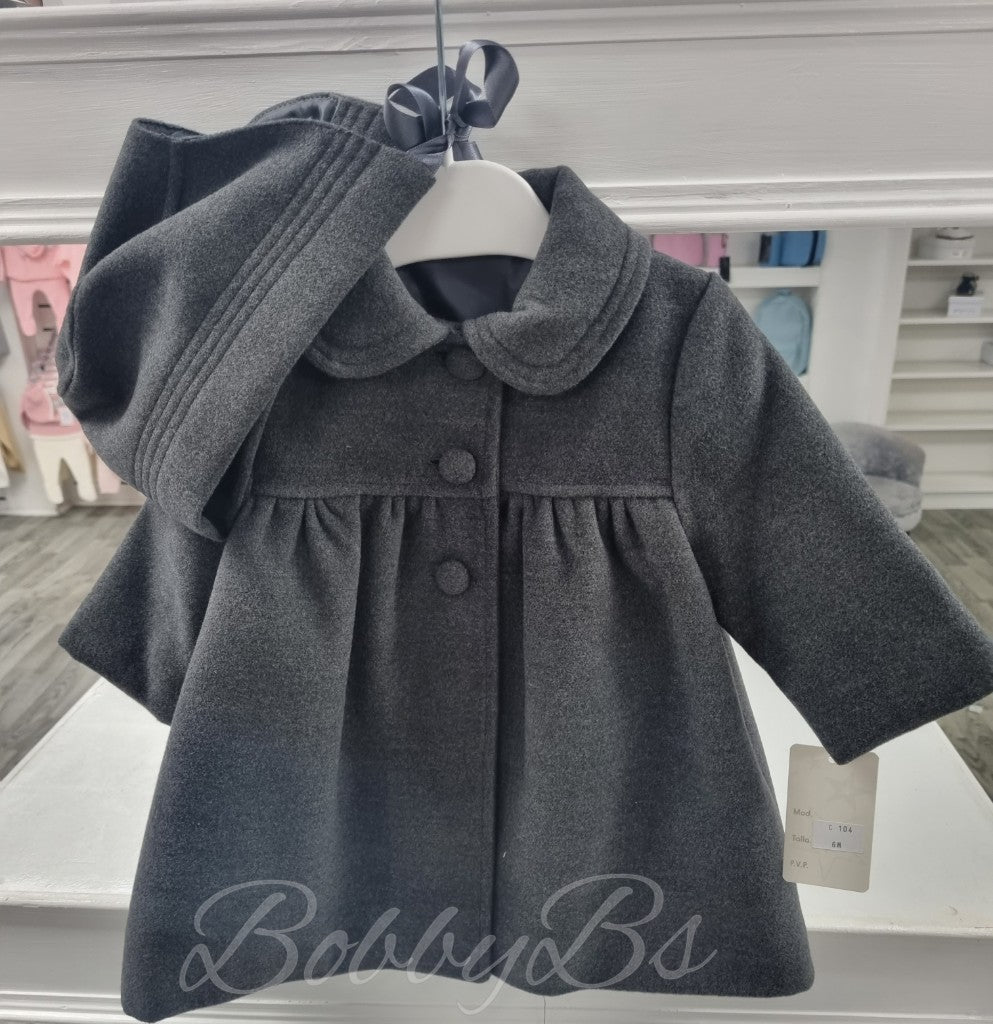 C104 ~  Traditional Spanish Grey Double breasted coat