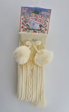 Load image into Gallery viewer, S355 - Knee high Pompom sock.