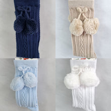 Load image into Gallery viewer, S355 - Knee high Pompom sock.