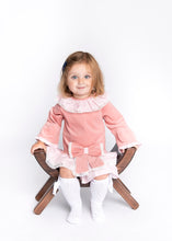 Load image into Gallery viewer, MD1575 ~ Pink Drop waist long sleeve dress.
